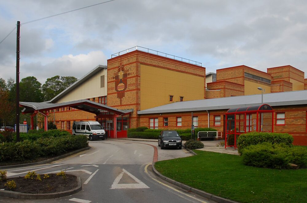 Entrance of West Lancashire Urgent Care Centre.